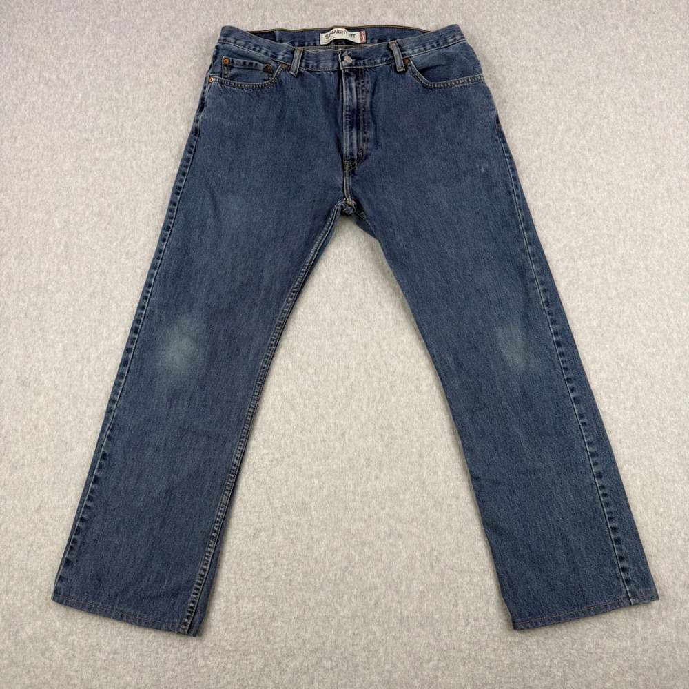 Vintage Levis Jeans Mens Fits 36x28 Blue‎ 505 Straight Fit Regular Denim Cotton